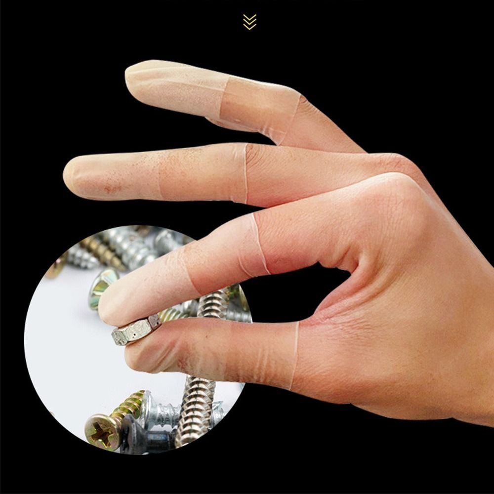 Latex Disposable Glove - 100PCS Latex Disposable Finger Cover Transparent