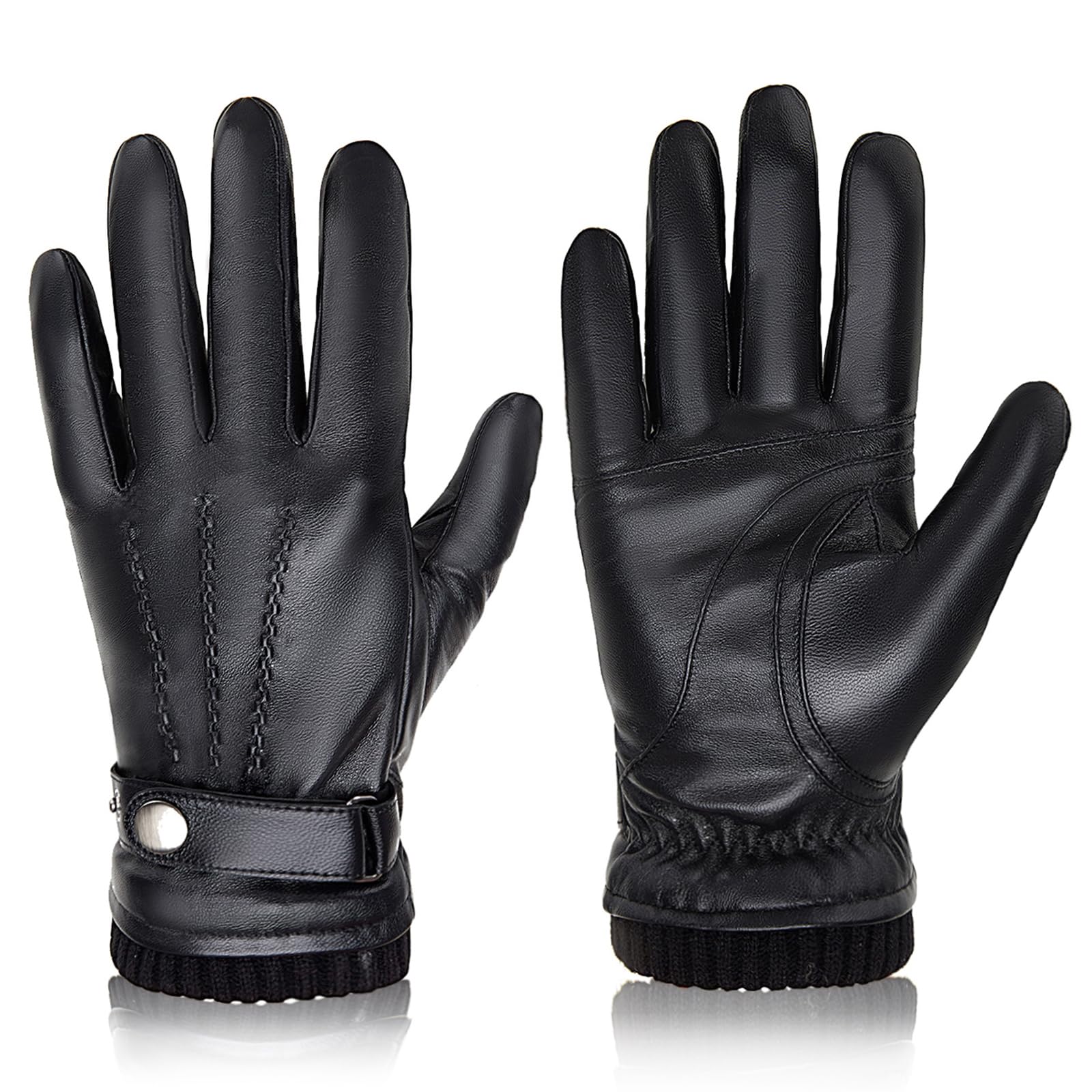 BISON DENIM Men's Sheepskin Gl - Leather Driving Glove 评论和价格