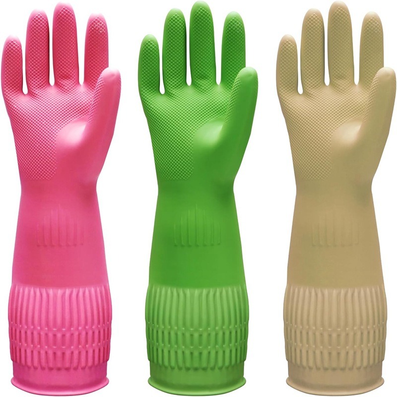 1Pair Lengthen Dishwashing Cle - Dish Glove Rubber 评论和价格