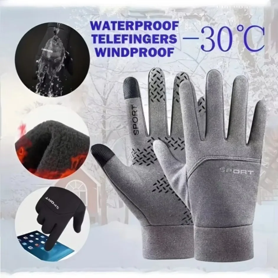 Waterproof Ski Gloves for Men  - Winter Glove Insulated 评论和价格