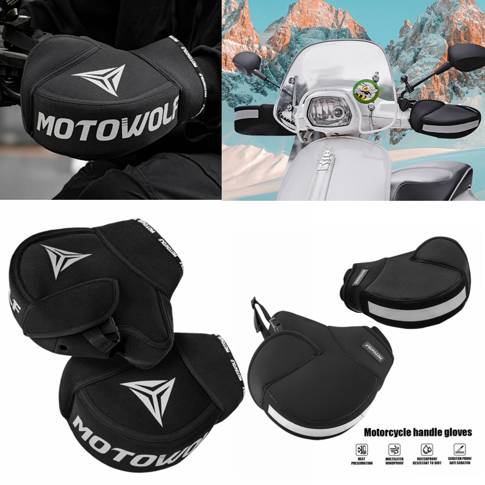 Motorcycle Thick Warm Handleba - Heat Resistant Glove 评论和价格