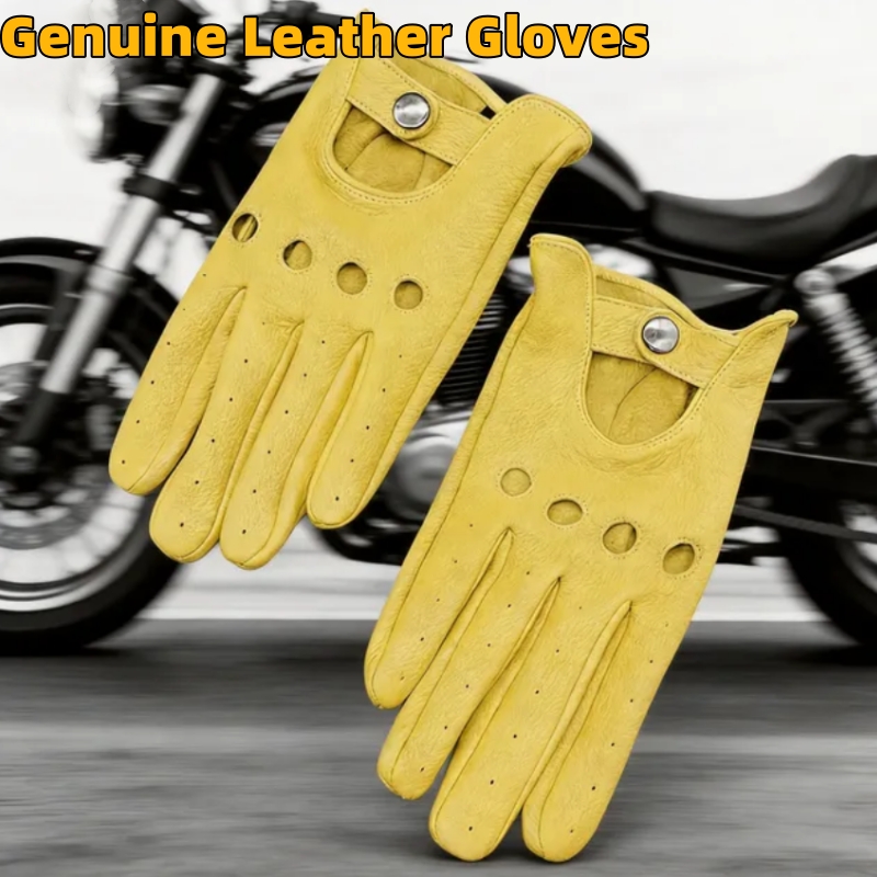 Men's Motorcycle Gloves Women  - Leather Driving Glove 评论和价格