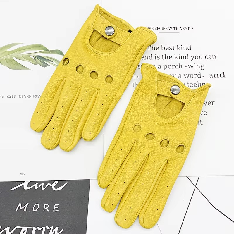 Men's Motorcycle Gloves Women  - Leather Driving Glove 评论和价格