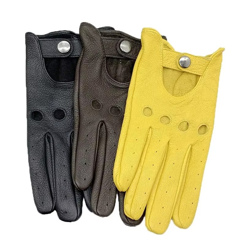Men's Motorcycle Gloves Women  - Leather Driving Glove 评论和价格